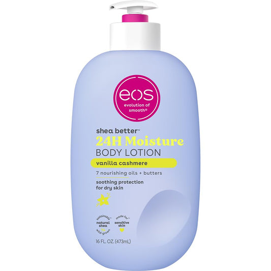 eos Shea Better Body Lotion Vanilla Cashmere, 24-Hour Moisture Skin Care